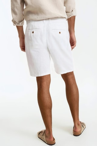 Bermuda in lino - Bianco