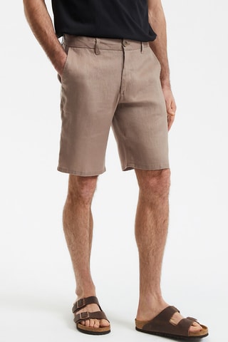 Bermuda in lino - Beige