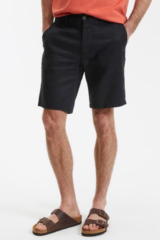 Bermuda in lino - Nero