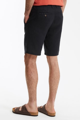 Bermuda in lino - Nero
