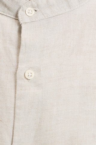 Camicia taglio dritto in lino Aurele - Beige