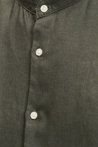 Camicia taglio dritto in lino Aurele - Kaki