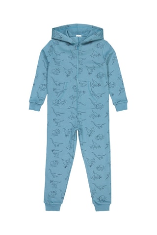 Tutina con cappuccio - Celeste