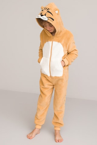 Tutina con cappuccio - Marrone