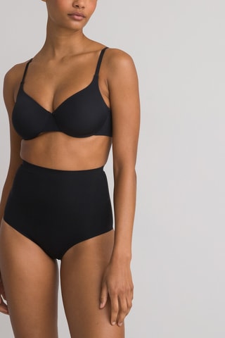 Slip modellante a vita alta - Nero