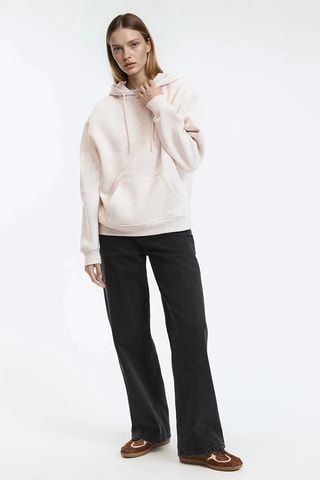 Felpa con cappuccio - Beige melange