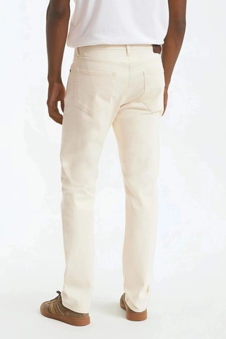 Jeans regular in cotone bio - Beige