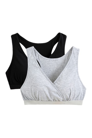 2 top - Nero e grigio chiaro melange