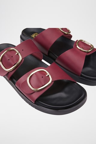 Ciabatte in pelle Salome - Bordeaux