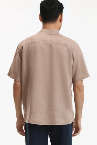 Camicia in lino - Beige scuro