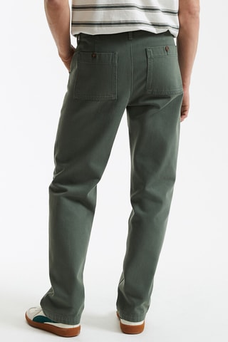 Pantaloni straight - Verde