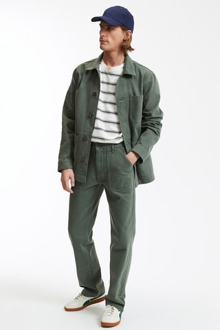 Pantaloni straight - Verde