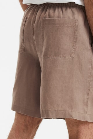 Bermuda in lino - Beige
