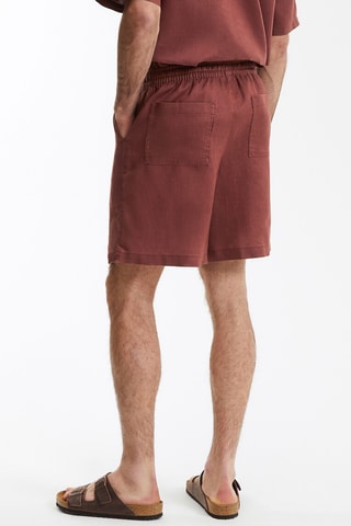 Bermuda in lino - Marrone