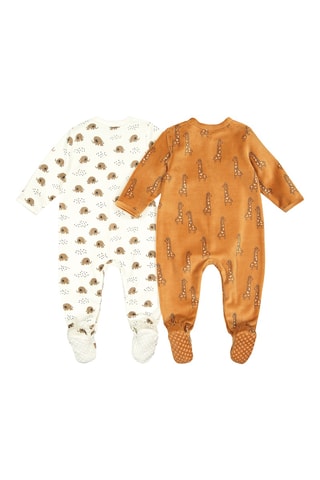 2 pigiamini - Ecrù e cammello