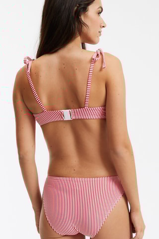 Slip bikini - Rosa e bianco