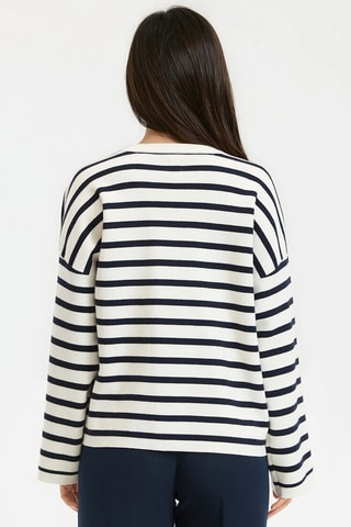 Maglia in lana - Avorio e navy