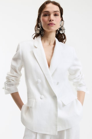 Giacca in lino - Bianco