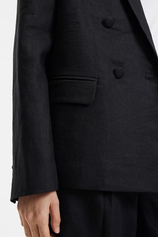 Giacca in lino - Nero