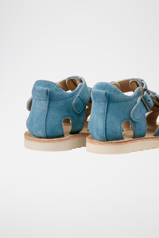 Sandali in pelle scamosciata - Blu