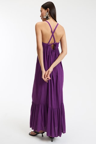 Abito con volant - Viola