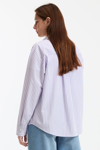 Camicia Marlene - Viola e bianco