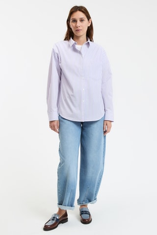 Camicia Marlene - Viola e bianco