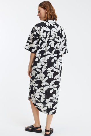 Abito a camicia - Nero ed ecrù