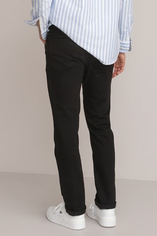 Jeans regular in cotone bio Hugues - Nero