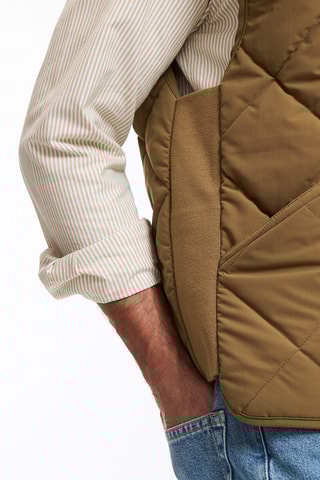 Piumino senza maniche - Marrone