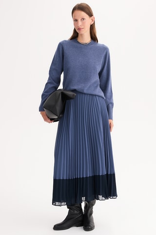 Gonna plissé - Cobalto