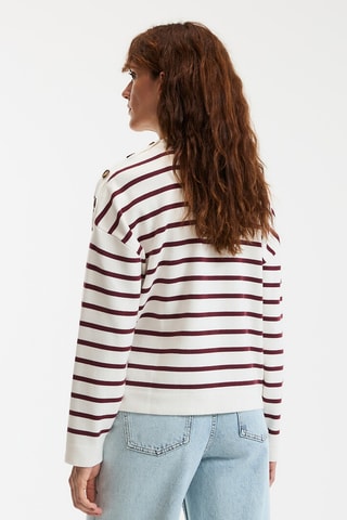 Maglia - Bordeaux e bianco