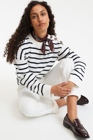 Maglia - Avorio e navy