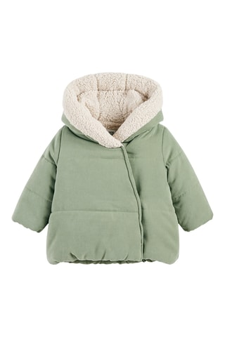 Cappotto con cappuccio - Kaki