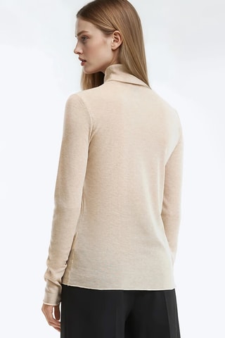 Maglia in lana - Beige melange