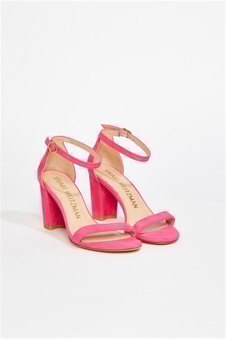 Sandalias de piel de cordero de tacón Nearlynude - Rosa