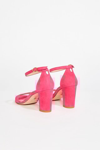 Sandalias de piel de cordero de tacón Nearlynude - Rosa