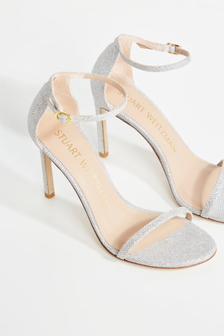 Sandálias de salto - Prateado