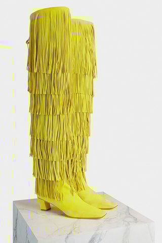 Mosqueteras de piel - Amarillo