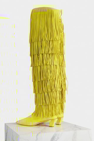 Mosqueteras de piel - Amarillo