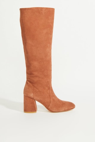 Botas em couro - Castanho