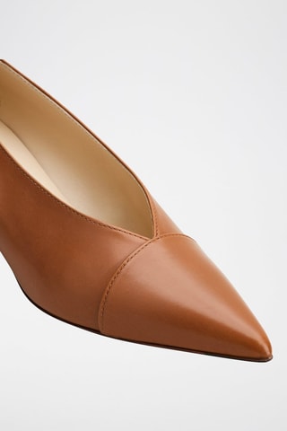 Zapatos de piel de tacón - Marrón