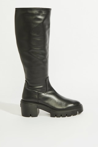 Botas em couro - Preto