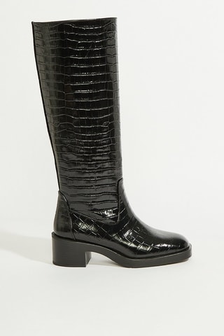 Botas em couro - Preto