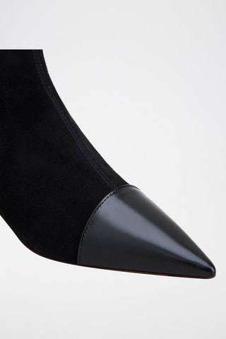 Botines de piel - Negro