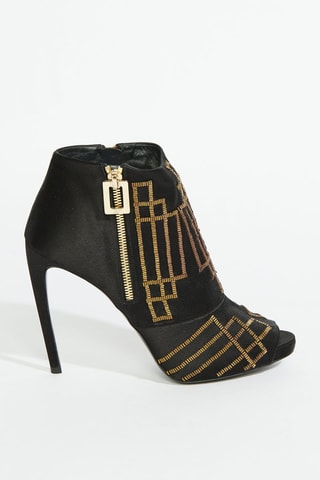 Botines de seda - Negro