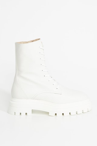 Botins em couro - Branco