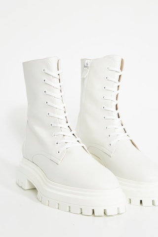 Botins em couro - Branco
