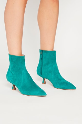 Botins em couro de cabra Melena 50 - Verde-pinheiro - Stuart Weitzman