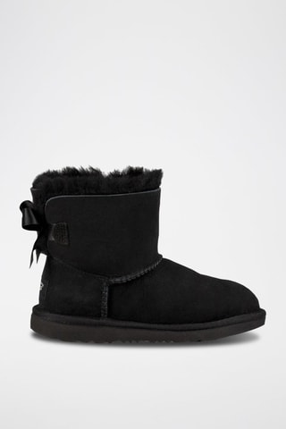 Bottines fourrées en nubuck Mini bailey - Noir
